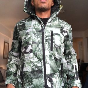 Armani Exchange Camo Rain Hoodie